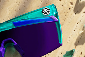PERFORMANCE XL LAZER FACE SUNGLASSES: Aqua Frost