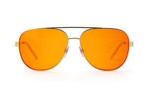 INCLINE SUNGLASSES: Gold - Amber Lens