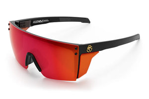 PERFORMANCE LAZER FACE SUNGLASSES: Red/Orange