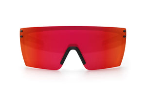 PERFORMANCE LAZER FACE SUNGLASSES: Red/Orange