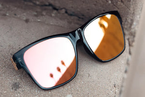 MARILYN-SONNENBRILLE: Schwarzer Rahmen x Roségold