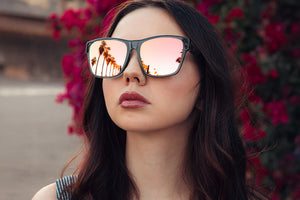 MARILYN-SONNENBRILLE: Schwarzer Rahmen x Roségold