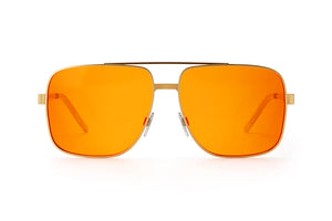 NIMITZ SUNGLASSES: Gold - Amber Lens