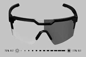 FUTURE TECH SUNGLASSES: Black Frame Photochromic