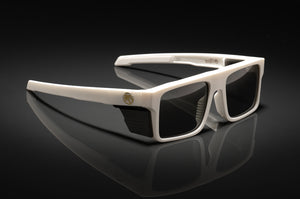 PERFORMANCE RAYTH SUNGLASSES: Raha White Black Tint