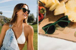 CARAT SUNGLASSES: Cycad Green Black