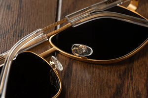 NIMITZ SUNGLASSES: Gold