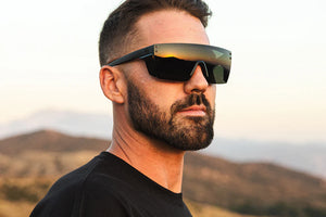 PERFORMANCE XL LAZER FACE SUNGLASSES: Ultra Black