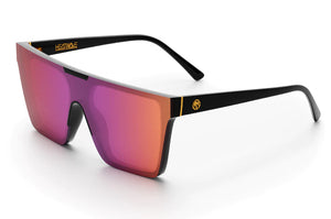 CLARITY SUNGLASSES: Black Frame x Rose Gold