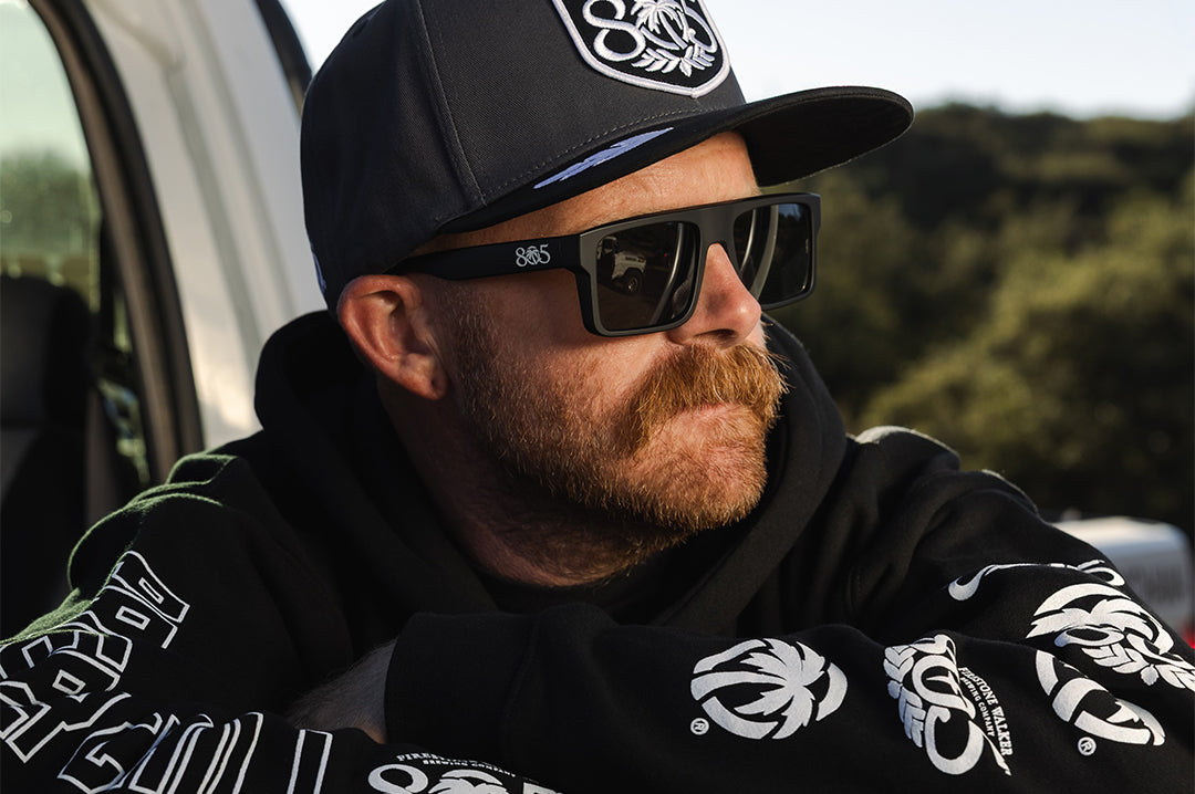 VISE SONNENBRILLE: Schwarz