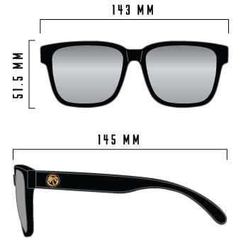 APOLLO SUNGLASSES: Black Bluelight lens