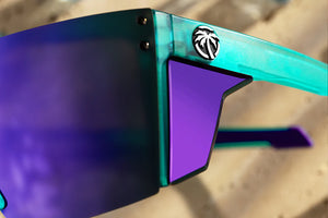 PERFORMANCE LAZER FACE SUNGLASSES: Aqua Frost