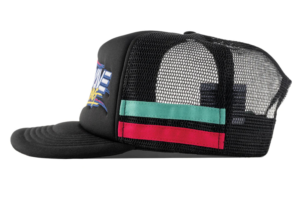 HWV HAT: Y2K Racing Hat - Black