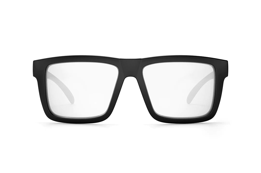 XL VISE SUNGLASSES:  Black x Clear Lens