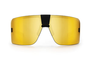 XL VECTOR SUNGLASSES BLACK: Gold