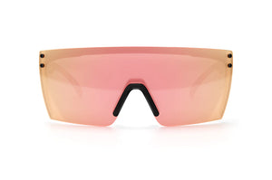 LAZER FACE SONNENBRILLE SCHWARZ: Roségold