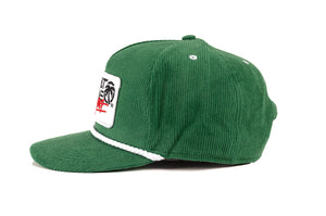 HWV HAT: Green Retro Corduroy