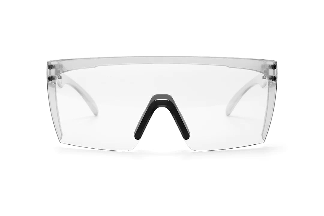 LAZER FACE SUNGLASSES: Clear