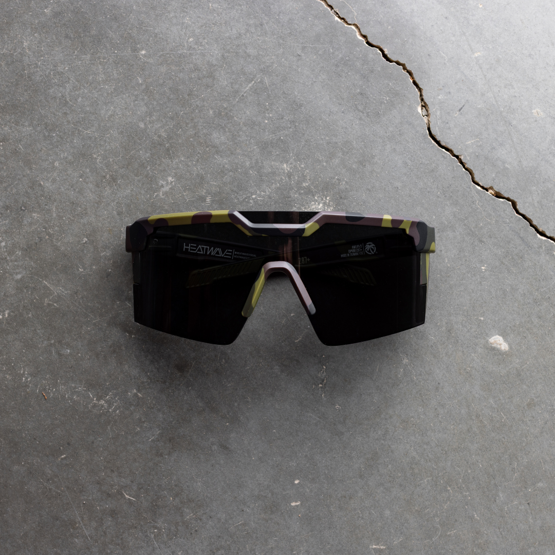FUTURE TECH SUNGLASSES: Fleck Camo Ultra Black