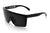 LAZER FACE SUNGLASSES: Black