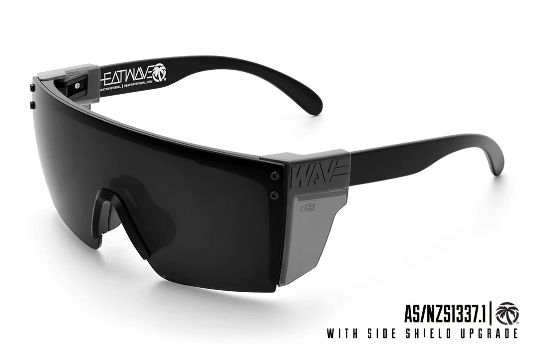 LAZER FACE SUNGLASSES: Black