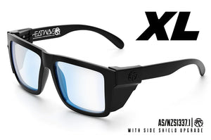 XL-VISE-SONNENBRILLE: Schwarz x Blaulichtblocker