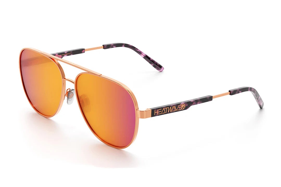 INCLINE SUNGLASSES: Rose Gold