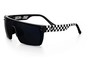 LAZER FACE SUNGLASSES KIDS: Little Trouble X Heat Wave Checkered Flag