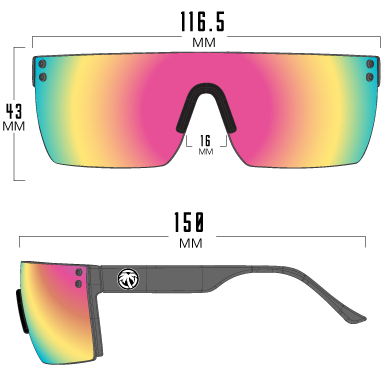 LAZER FACE SUNGLASSES KIDS: Aqua Splash - Heat Wave Visual Australia