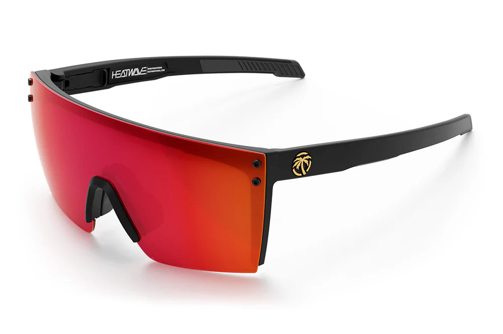 PERFORMANCE LAZER FACE SUNGLASSES: Red/Orange