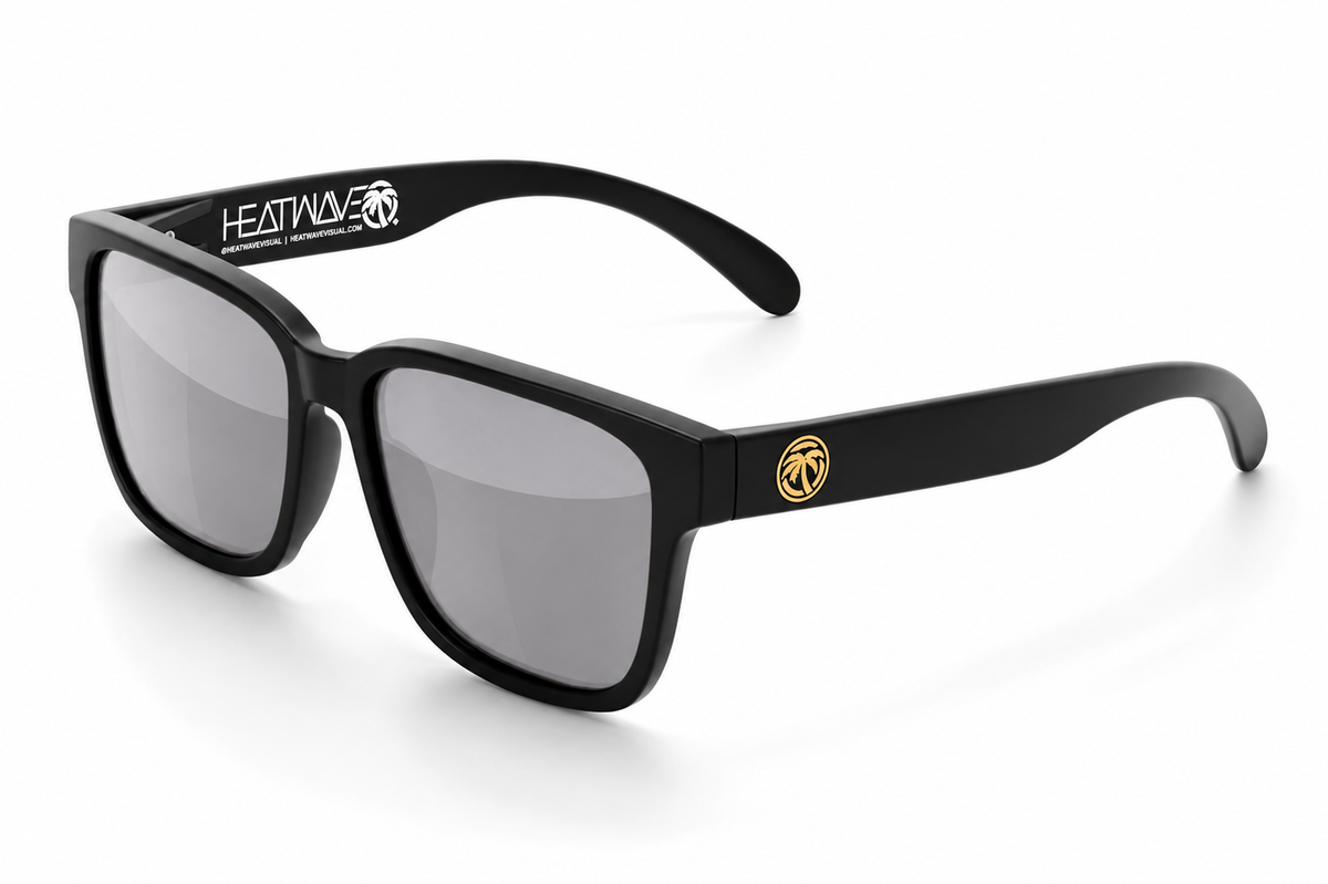 APOLLO SUNGLASSES: Black Silver Lens