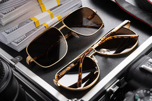 NIMITZ SUNGLASSES: Tortoise - Brown