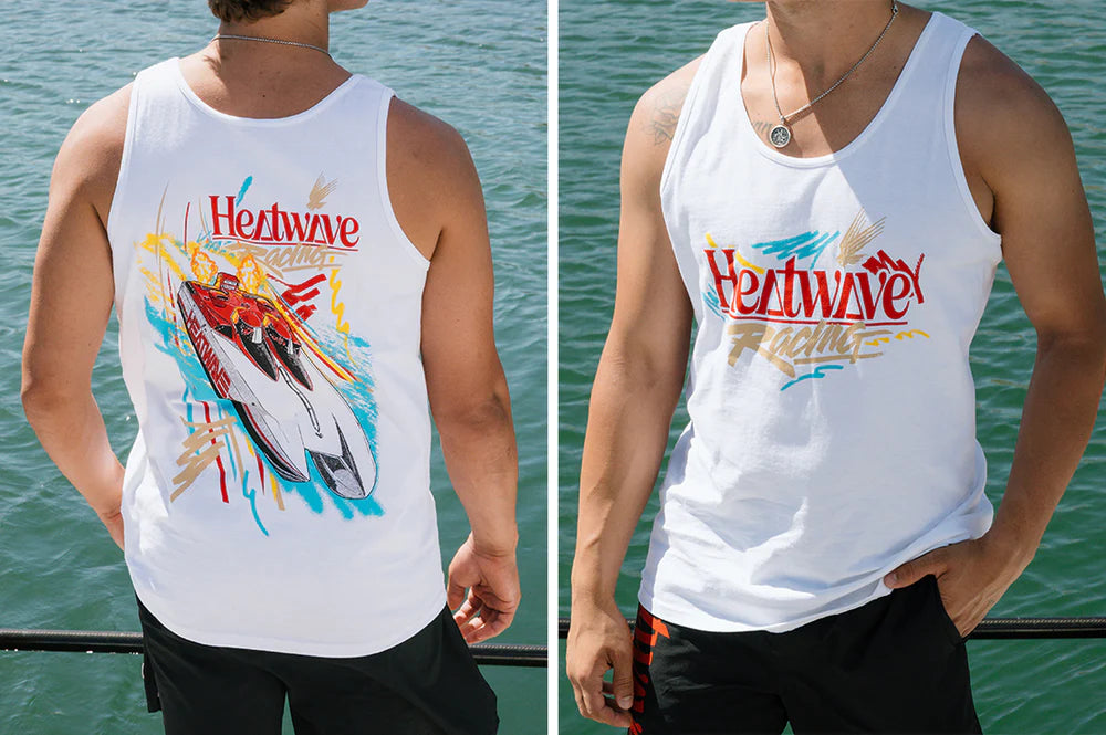 Heat Wave Offshore Tank Top - White