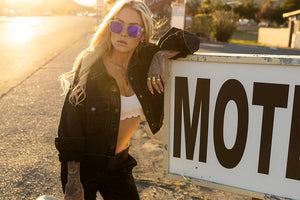 MARILYN SUNGLASSES: Vapor Frost Ultra Violet