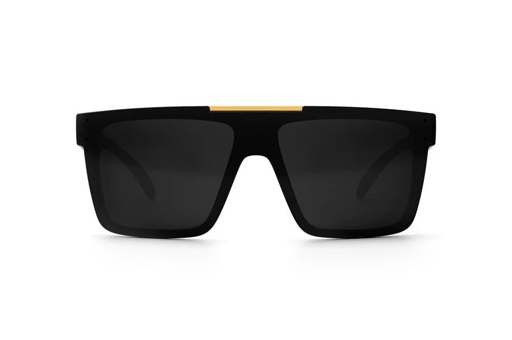 QUATRO SUNGLASSES: Black x Gold