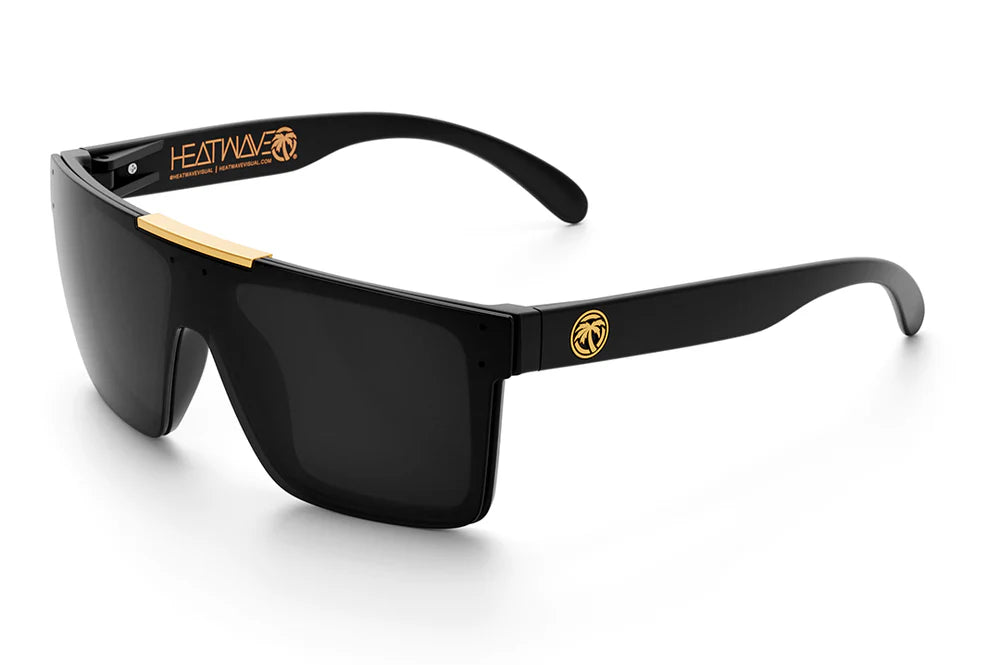 QUATRO SUNGLASSES: Black x Gold