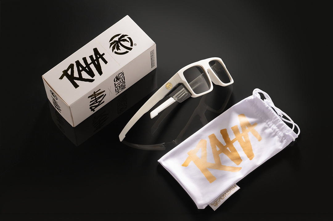 PERFORMANCE RAYTH SUNGLASSES: Raha White Black Tint