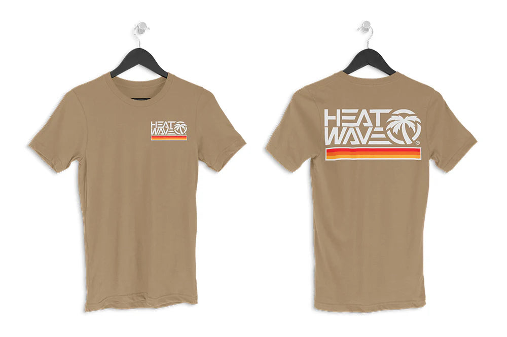 HWV TEE: Tan Retro Stripe