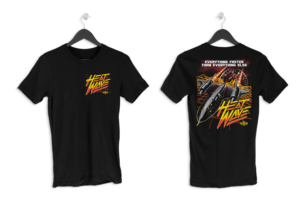 HWV SR71 TEE: OS Black Vintage Fade