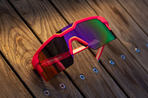 FUTURE TECH SUNGLASSES PINK: Standup Customs