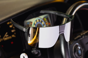 VECTOR SUNGLASSES BLACK: Silver