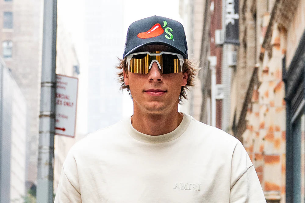FUTURE TECH SUNGLASSES: Gloss White