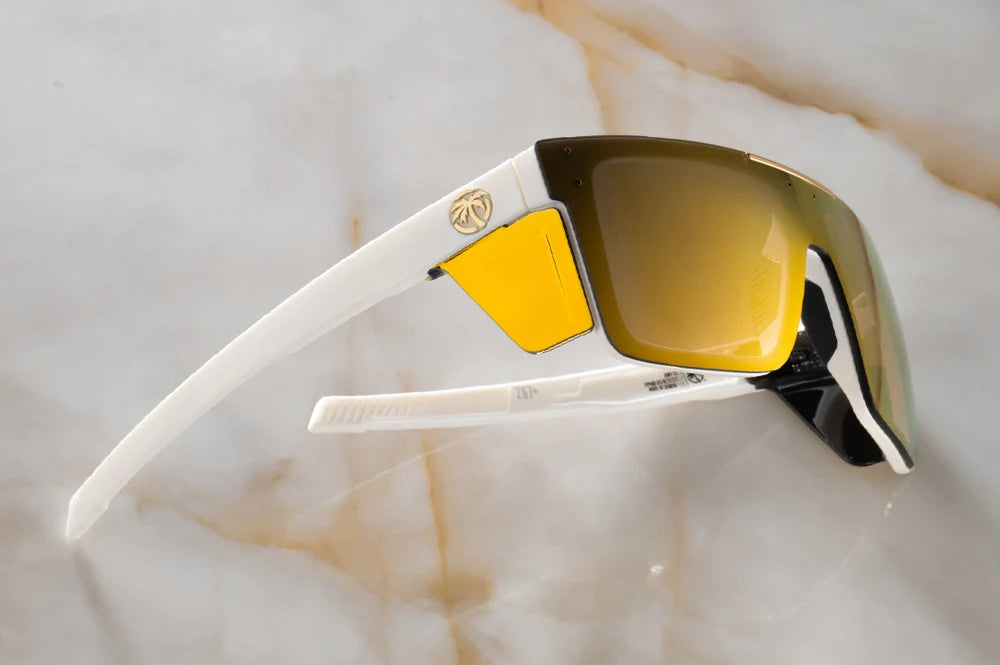 PERFORMANCE QUATRO SUNGLASSES: Gloss White Gold Lens
