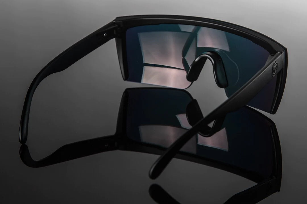 LAZER FACE SUNGLASSES: Black