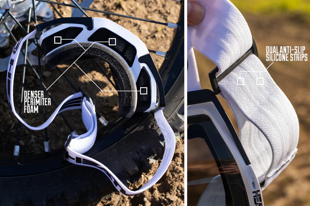 MXG-250 Motosport Goggle: Billboard Icon White Photochromic