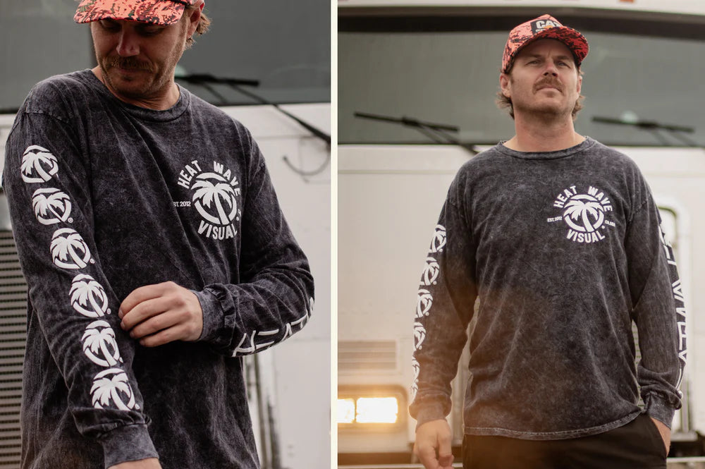 HWV LONG SLEEVE TEE: Mineral Wash