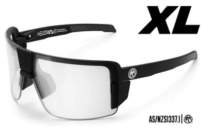 XL VECTOR SUNGLASSES BLACK: Clear