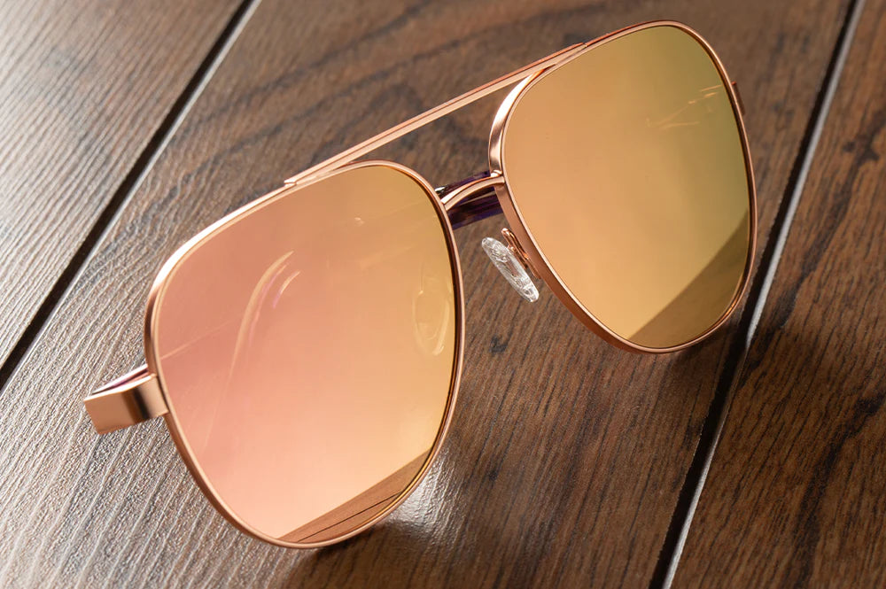 INCLINE SUNGLASSES: Rose Gold