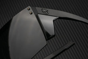 PERFORMANCE LAZER FACE SUNGLASSES: Black