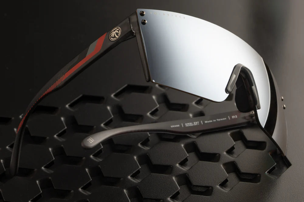 LAZER FACE SONNENBRILLE: Silber